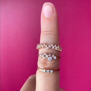 Blush & Bar Rose Gold Vermeil Rings